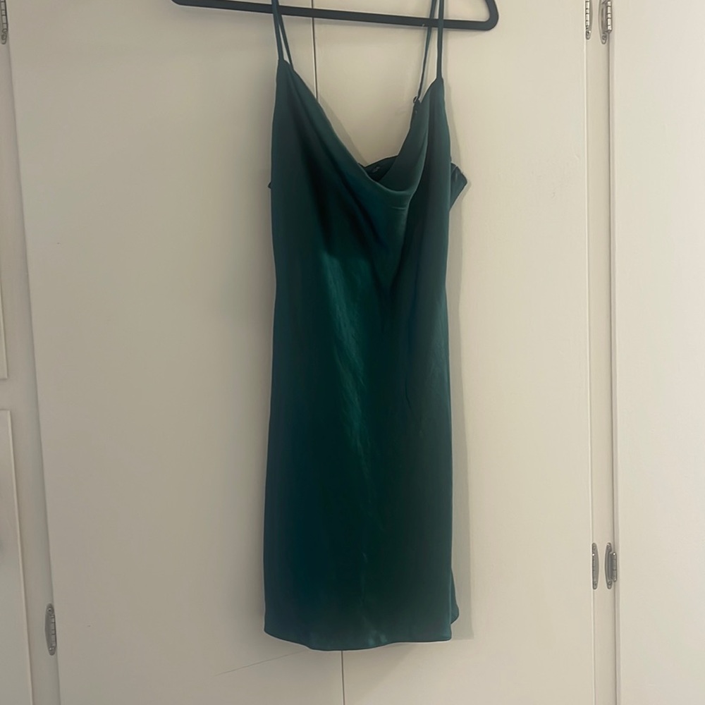 Nasty gal satin cowl neck mini dress size 4
